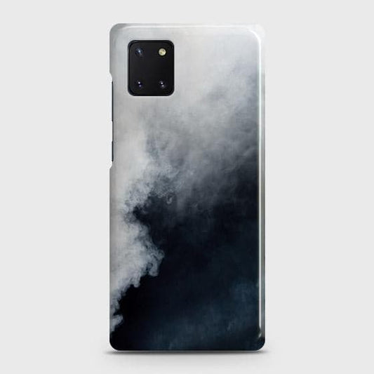 Samsung Galaxy A81 Cover - Matte Finish - Trendy Misty White and Black Marble Printed Hard Case with Life Time Colors Guarantee ( Fast delivery )