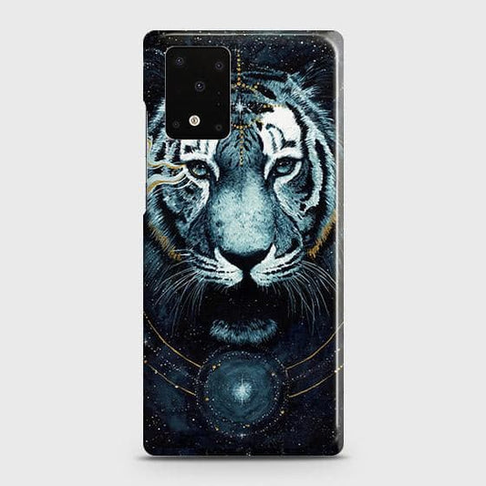 Samsung Galaxy S20 Ultra Cover - Vintage Galaxy Tiger Printed Hard Case with Life Time Colors Guarantee ( Fast Delivery )