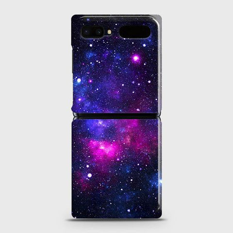 Samsung Galaxy Z Flip Cover - Dark Galaxy Stars Modern Printed Hard Case with Life Time Colors Guarantee ( Fast Delivery )