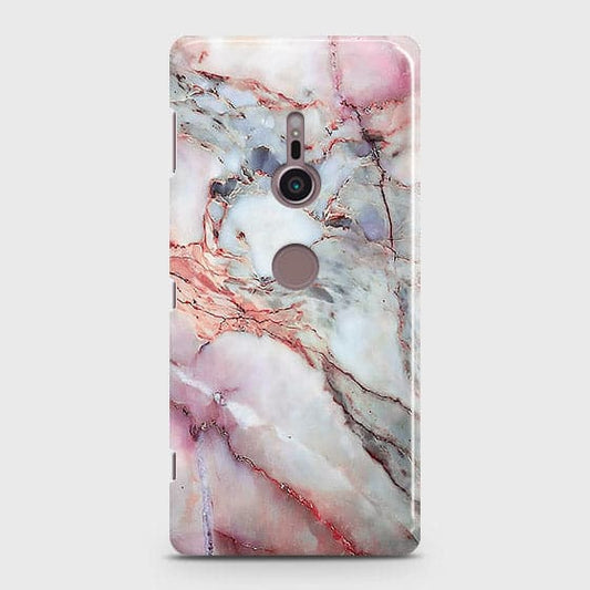 Sony Xperia XZ3 Cover - Violet Sky Marble Trendy Printed Hard Case with Life Time Colors Guarantee ( Fast Delivery )