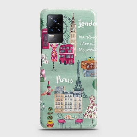 Vivo V21e Cover - Matte Finish - London, Paris, New York ModernPrinted Hard Case with Life Time Colors Guarantee ( Fast Delivery )