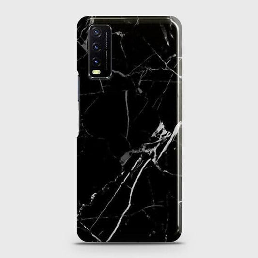 Vivo Y20T Cover - Black Modern Classic Marble Printed Hard Case with Life Time Colors Guarantee B (38) 1 ( Fast Delivery )