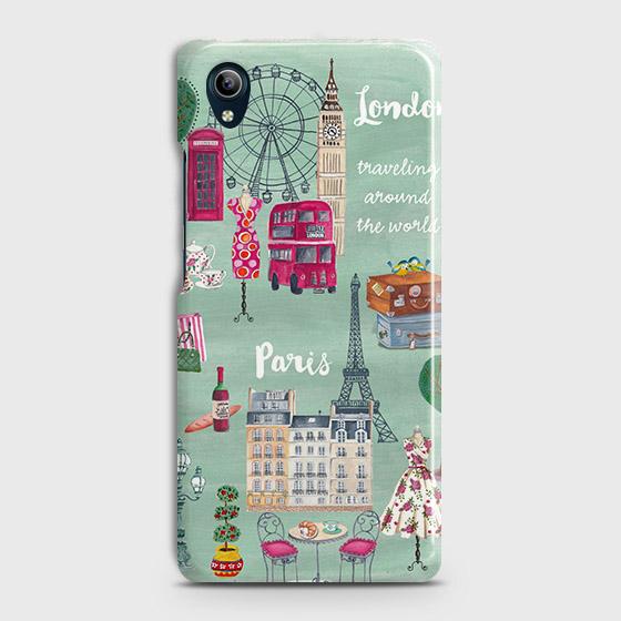 Vivo Y90 Cover - Matte Finish - London, Paris, New York ModernPrinted Hard Case with Life Time Colors Guarantee (Fast Delivery)