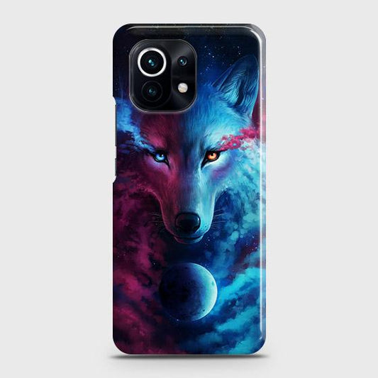 Xiaomi 11 Lite 5G NE Cover - Infinity Wolf Trendy Printed Hard Case with Life Time Colors Guarantee