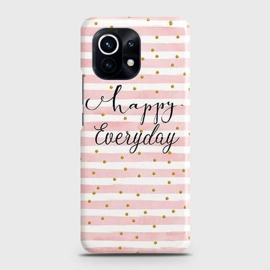 Xiaomi 11 Lite 5G NE Cover - Trendy Happy Everyday Printed Hard Case with Life Time Colors Guarantee