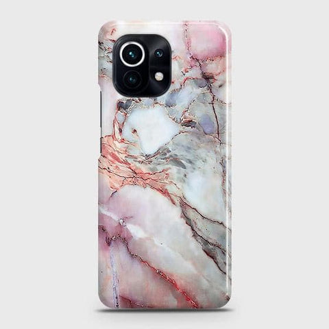 Xiaomi 11 Lite 5G NE Cover - Violet Sky Marble Trendy Printed Hard Case with Life Time Colors Guarantee