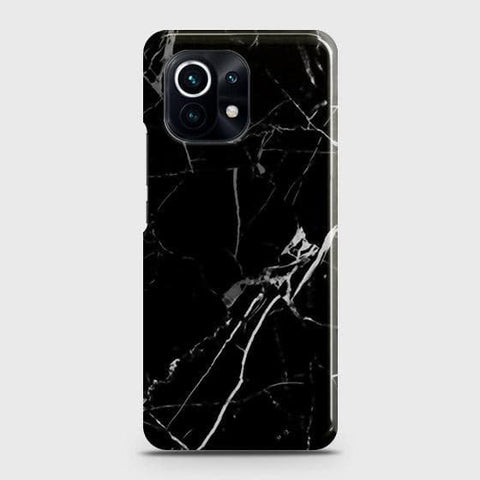 Xiaomi 11 Lite 5G NE Cover - Black Modern Classic Marble Printed Hard Case with Life Time Colors Guarantee