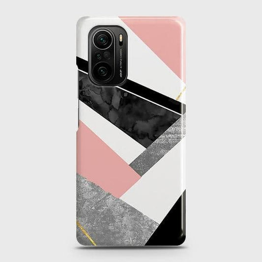 Xiaomi Poco F3 Cover - Matte Finish - Geometric Luxe Marble Trendy Printed Hard Case with Life Time Colors Guarantee ( Fast Delivery )