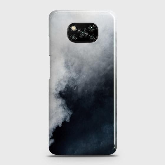 Xiaomi Poco X3 Cover - Matte Finish - Trendy Misty White and Black Marble Printed Hard Case with Life Time Colors Guarantee B79 (Fast Delivery)