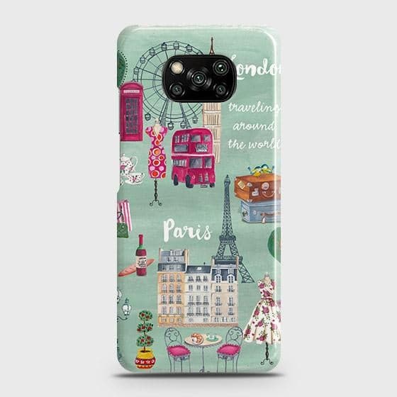 Xiaomi Poco X3 Cover - Matte Finish - London, Paris, New York ModernPrinted Hard Case with Life Time Colors Guarantee ( Fast Delivery )