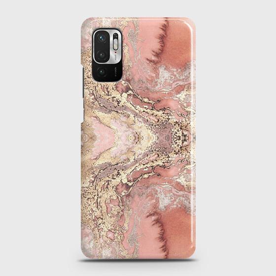 Xiaomi Redmi Note 10 5G Cover - Trendy Chic Rose Gold Marble Printed Hard Case with Life Time Colors Guarantee (Fast Delivery)