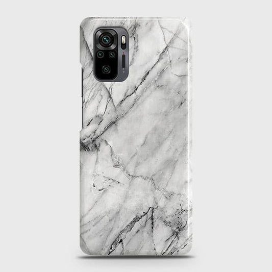 Xiaomi Redmi Note 10 Pro Cover - Matte Finish - Trendy White Marble Printed Hard Case with Life Time Colors Guarantee (b40) ( Fast Delivery )