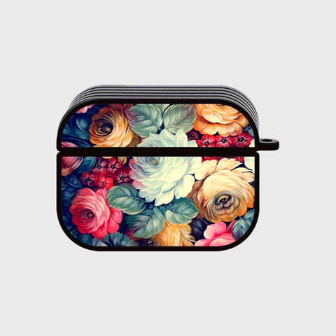 Apple Airpods Pro 2 ( 2nd Gen ) Cover - Floral Marble Series - Silicon Airpods Case