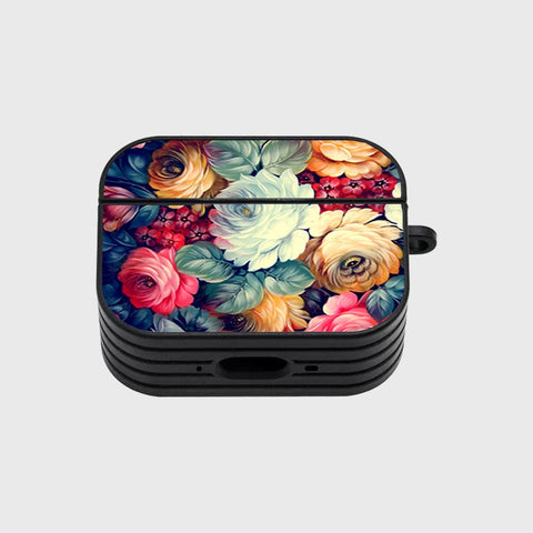 Apple Airpods Pro 2 ( 2nd Gen ) Cover - Floral Marble Series - Silicon Airpods Case