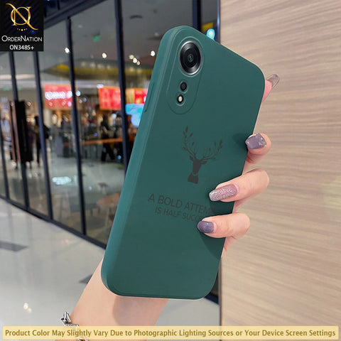 Oppo A58 4G Cover - ONation Bold Series - HQ Liquid Silicone Elegant Colors Camera Protection Soft Case