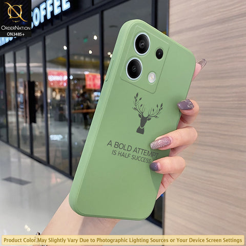 Xiaomi Redmi Note 13 Cover - ONation Bold Series - HQ Liquid Silicone Elegant Colors Camera Protection Soft Case