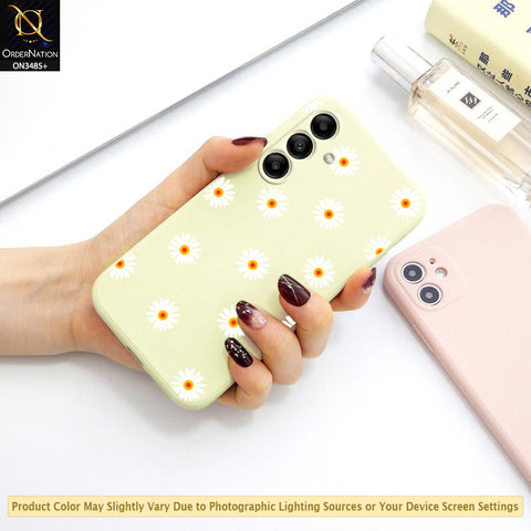 Samsung Galaxy A04s Cover - ONation Daisy Series - HQ Liquid Silicone Elegant Colors Camera Protection Soft Case