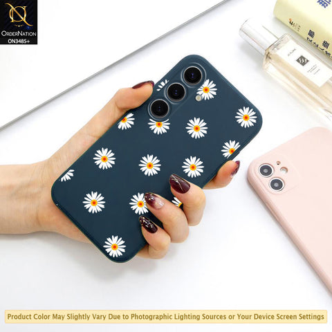 Samsung Galaxy A16 5G Cover - ONation Daisy Series - HQ Liquid Silicone Elegant Colors Camera Protection Soft Case