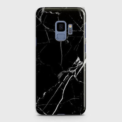 Samsung Galaxy S9 - Black Modern Classic Marble Printed Hard Case ( Fast Delivery )