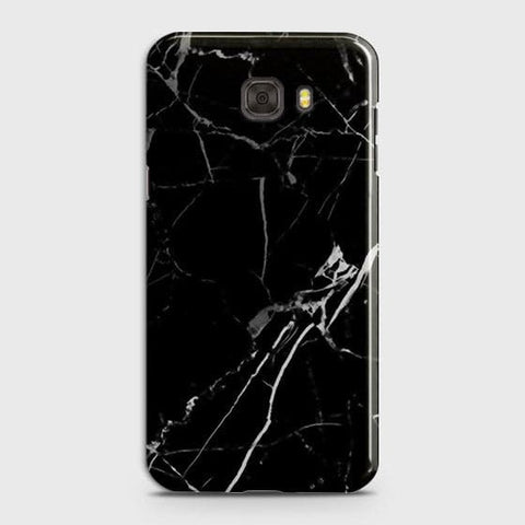 Samsung C9 Pro - Black Modern Classic Marble Printed Hard Case (Fast Delivery)