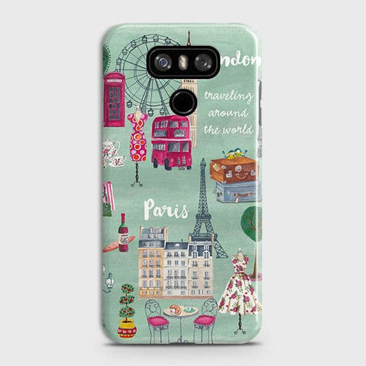 LG G6 Cover - Matte Finish - London, Paris, New York Modern Printed Hard Case Life Time Colors Guarantee (Fast Delivery)