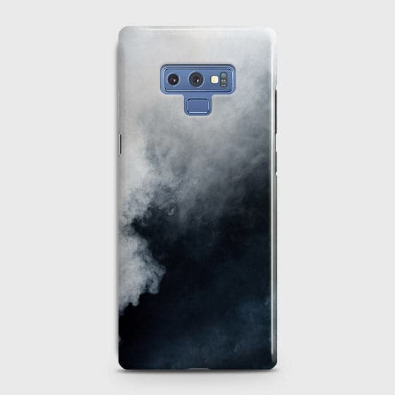 Samsung Galaxy Note 9 Cover - Matte Finish - Trendy Misty White and Black Marble Printed Hard Case with Life Time Colors Guarantee b-71 ( Fast Delivery )