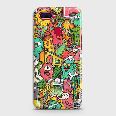 Realme 2 Pro Cover - Matte Finish - Candy Colors Trendy Sticker Collage Printed Hard Case With Life Time Guarantee ( Fast Delivery )