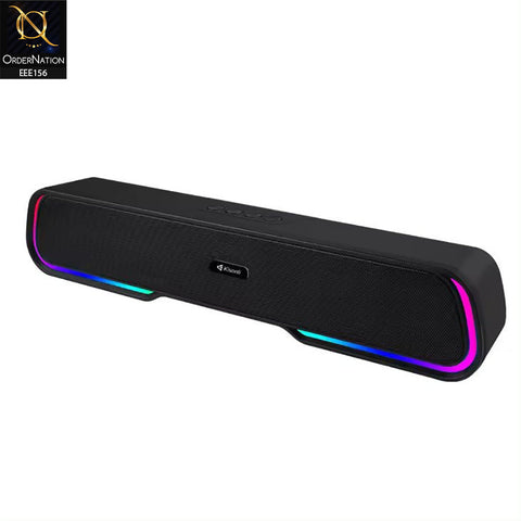 Kisonli LED-913 Sound Bar Bluetooth Gaming RGB Speaker - Black