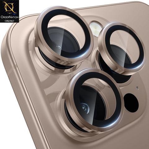 iPhone 16 Pro Protector - Metal Ring Camera Glass Protector