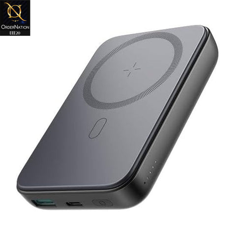 JR-W020 20W Mini magnetic wireless power bank 10000mah – Black