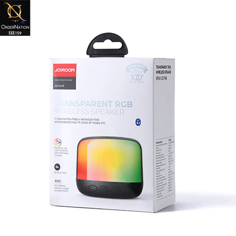 JOYROOM JR-ML03 Transparent RGB Wireless Speaker - Black