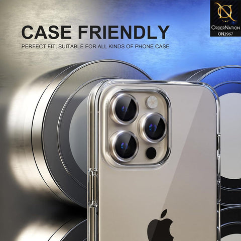 iPhone 16 Pro Protector - Metal Ring Camera Glass Protector