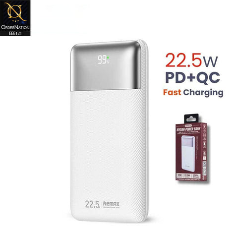 REMAX RPP-5 Kiyuan Series PD+QC Fast Charging 10000mAh Power Bank - (White)