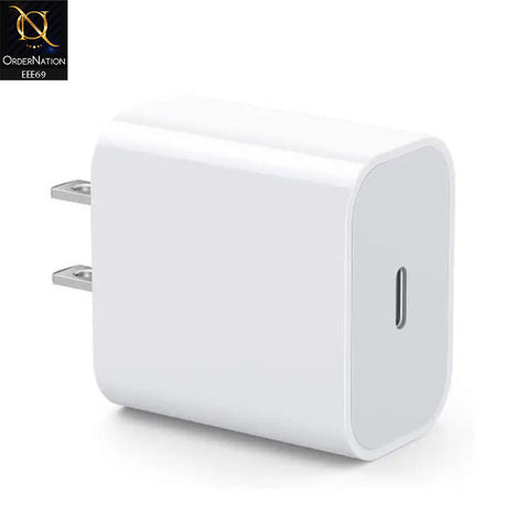 White - 35W USB Type-C to C Power Adapter