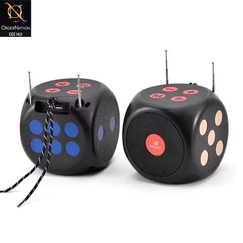 Kisonli G15 Portable Mobile Music Bluetooth Dice Mini Speaker - Black