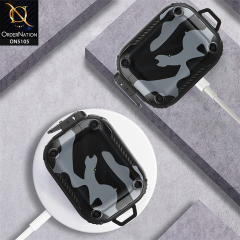 Apple Airpods 3rd Gen 2021 Cover - Camouflage - New Hybrid Style Protective Case With Lock Camouflage Compatible with Airpods 3rd Gen 2021