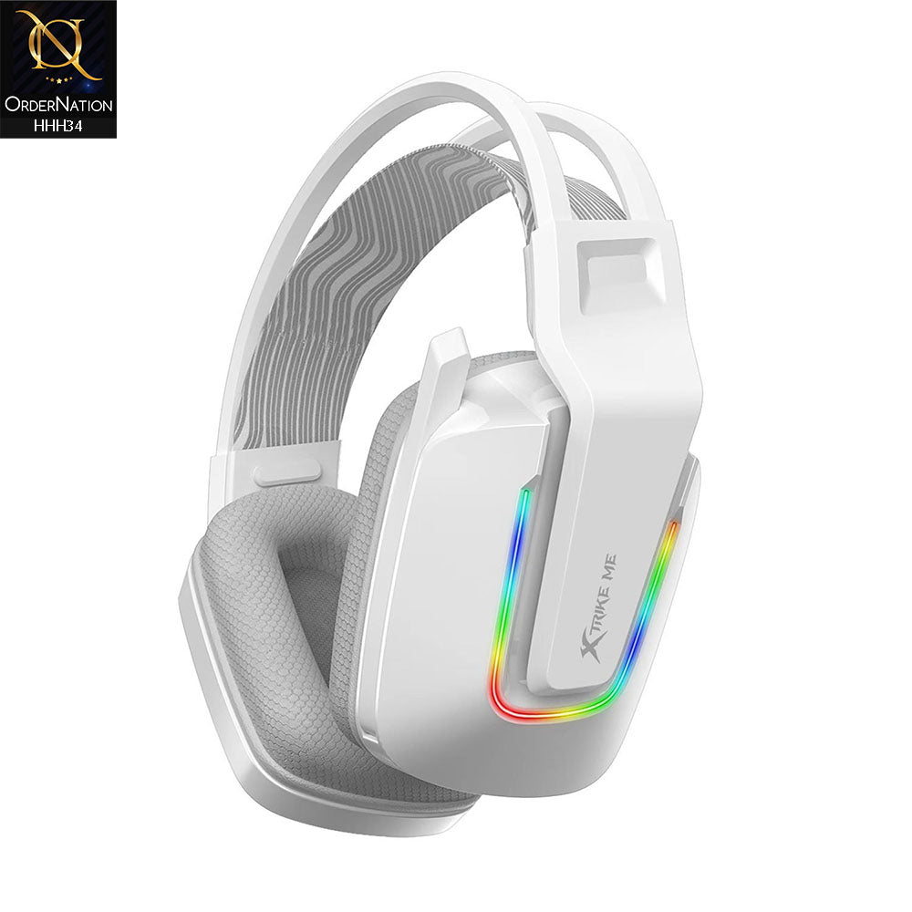 Xtrike-Me GH-712 RGB Gaming Headset with Noise Reduction Microphone - White