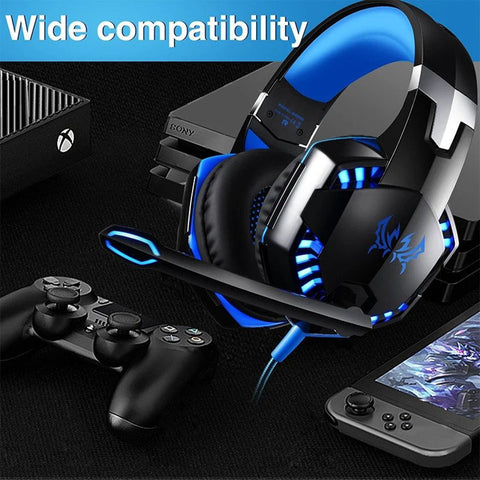 KOTION EACH G2000 Wired Gaming Headset with LED Light - Black