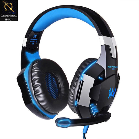 KOTION EACH G2000 Wired Gaming Headset with LED Light - Black