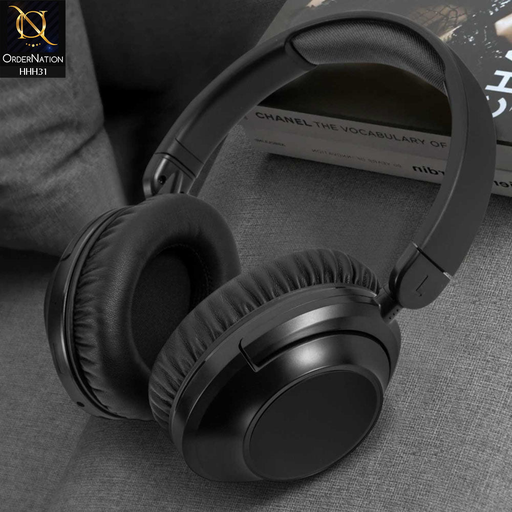 NIA AN-J1 ANC Over Ear Bluetooth Wireless Headphone - Black