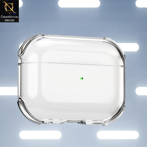 Apple Airpods 1 / 2 Cover - Transparent - New HQ Crystal Clear Transparent Protective Soft Case Compatible with Apple Airpods 1 / 2