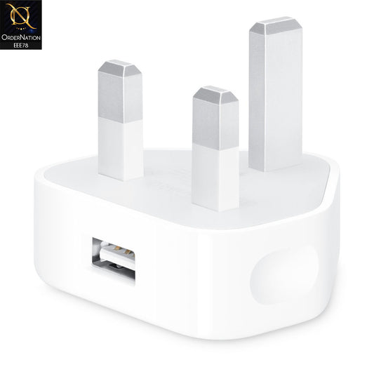 White - 5W USB Power Adapter For IOS Devices