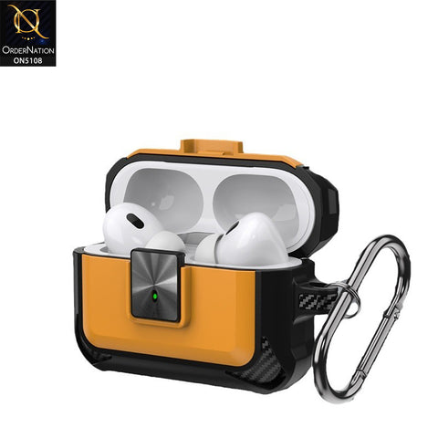 Apple Airpods 1 / 2 Cover - White - New Hybrid Style Protective Case With Catch Lock Compatible with Apple Airpods 1 / 2