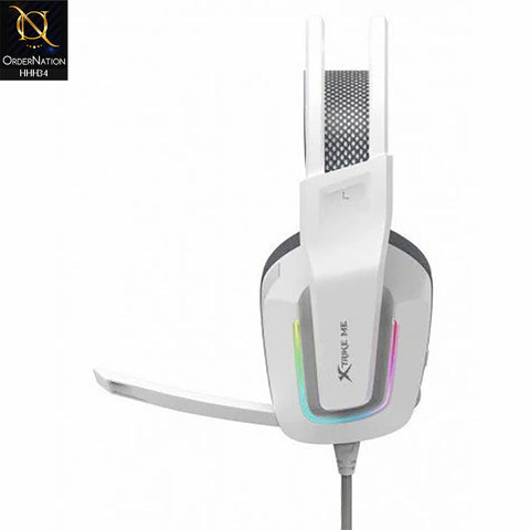 Xtrike-Me GH-712 RGB Gaming Headset with Noise Reduction Microphone - White