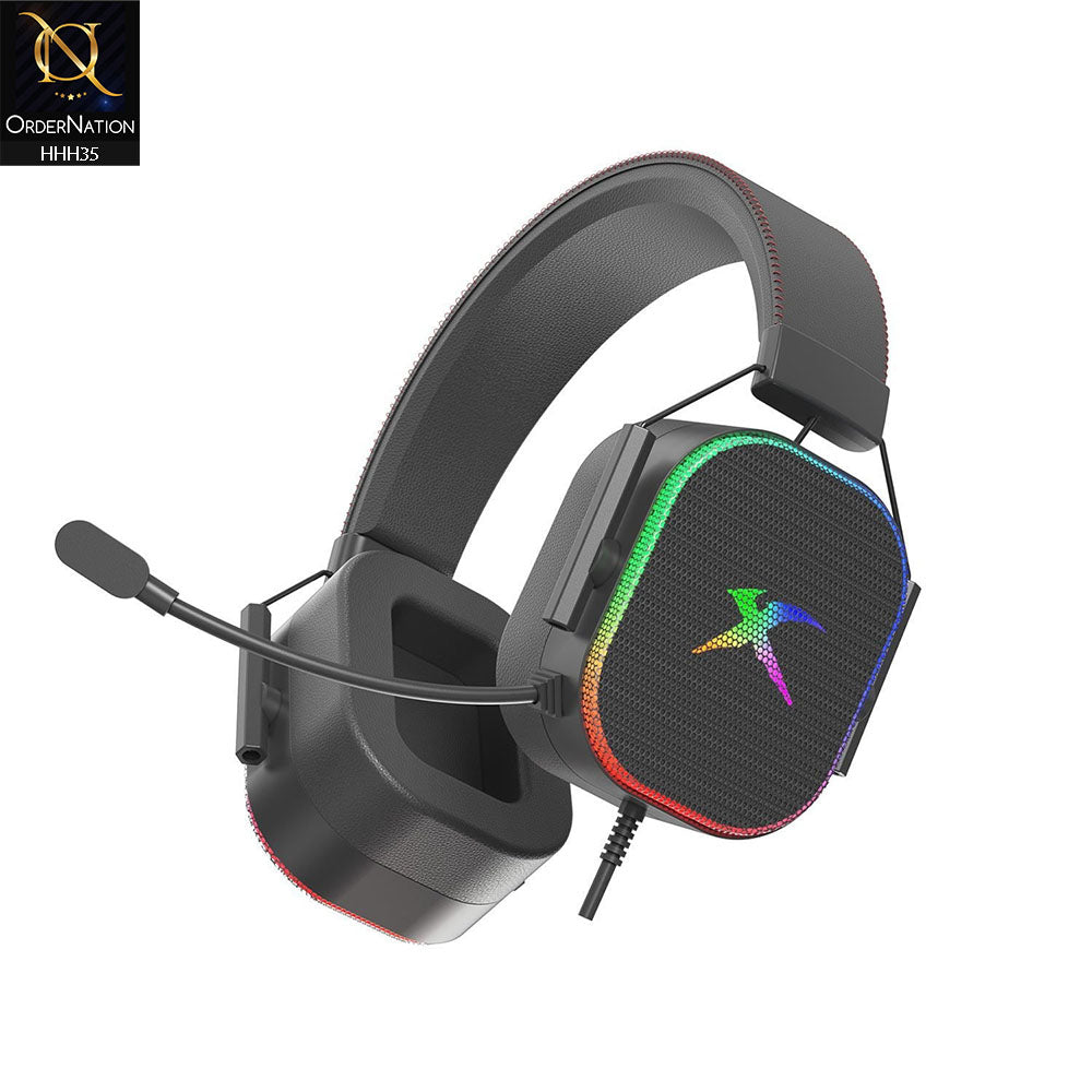 Xtrike-Me GH-606 RGB Wired Gaming Headset Adjustable Microphone - Black