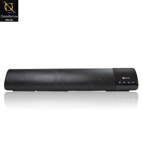 Kisonli LED-800B Sound Bar Bluetooth Speaker - Black