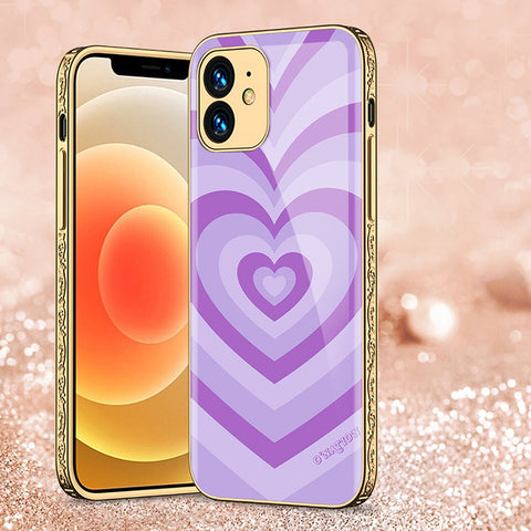 iPhone 12 Cover - O'Nation Heartbeat Series - Premium Electroplated Shutterproof Case Soft Silicon Borders Case