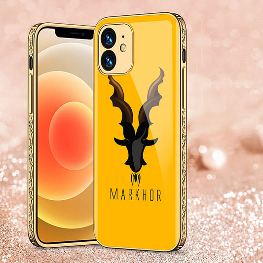 iPhone 12 Cover - Markhor Series - Premium Electroplated Shutterproof Case Soft Silicon Borders Case