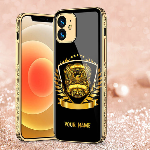 iPhone 12 Cover - Gold Series - Premium Electroplated Shutterproof Case Soft Silicon Borders Case