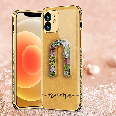 iPhone 11 Cover - Personalized Alphabet Series - Premium Electroplated Shutterproof Case Soft Silicon Borders Case